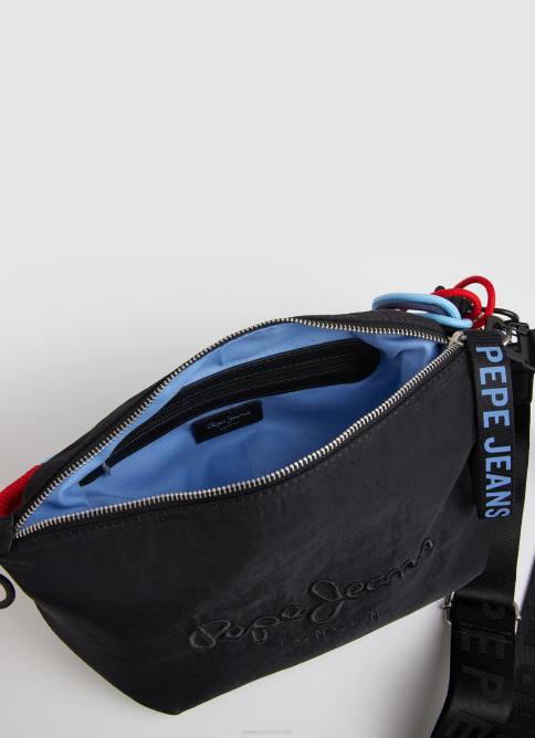 negro bolso de hombro con asa desmontable Pepe Jeans 06X4734 mujer - Imagen 3