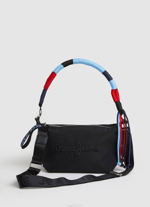 negro_bolso_de_hombro_con_asa_desmontable_pepe_jeans_06x4734_mujer.jpg negro bolso de hombro con asa desmontable Pepe Jeans 06X4734 mujer - Imagen 1
