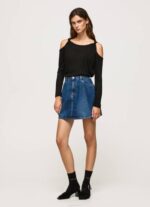 negro camiseta de manga larga con tirantes Pepe Jeans 06X4399 mujer - Imagen 2