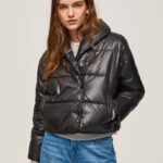 negro chamarra capitonada brillante Pepe Jeans 06X4123 mujer