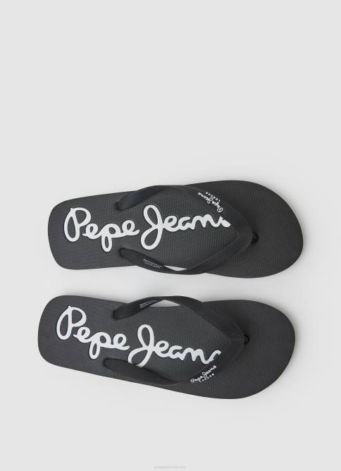 negro chanclas de playa básicas bay beach Pepe Jeans 06X41265 hombres - Imagen 2