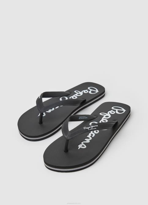 negro chanclas de playa básicas bay beach Pepe Jeans 06X41265 hombres - Imagen 3