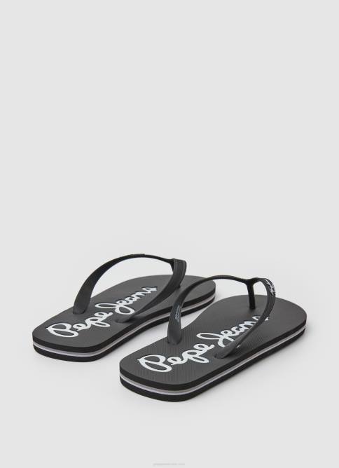 negro chanclas de playa básicas bay beach Pepe Jeans 06X41265 hombres - Imagen 4