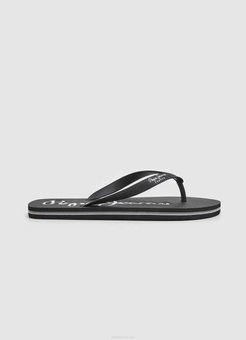 negro chanclas de playa básicas bay beach Pepe Jeans 06X41265 hombres - Imagen 1