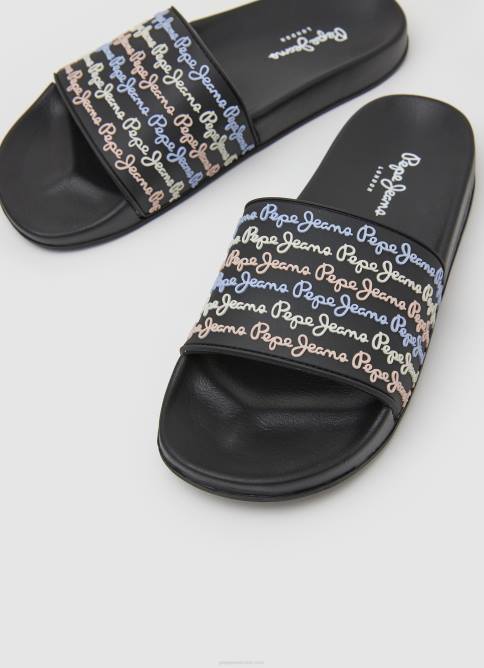 negro chanclas de playa con juego deslizante Pepe Jeans 06X4692 mujer - Imagen 3