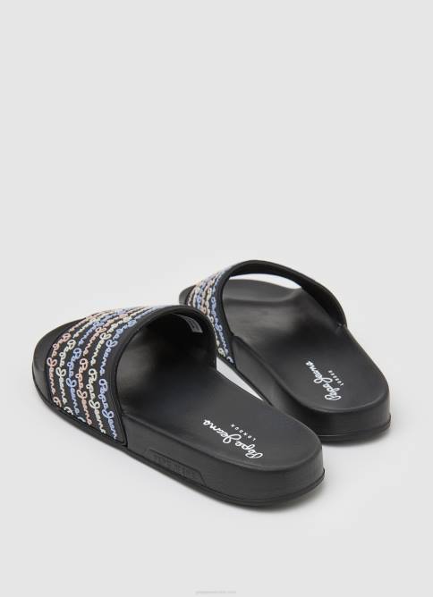negro chanclas de playa con juego deslizante Pepe Jeans 06X4692 mujer - Imagen 4