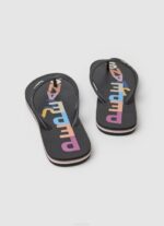 negro Chanclas de playa con letras de rastrillo Pepe Jeans 06X4697 mujer - Imagen 4