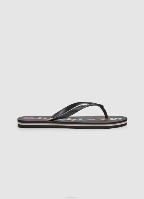 negro_chanclas_de_playa_con_letras_de_rastrillo_pepe_jeans_06x4697_mujer.jpg negro Chanclas de playa con letras de rastrillo Pepe Jeans 06X4697 mujer - Imagen 1