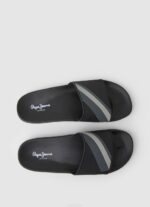 negro chanclas de playa con textura deslizante Pepe Jeans 06X41263 hombres - Imagen 2