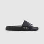 negro chanclas de playa con textura deslizante Pepe Jeans 06X41263 hombres