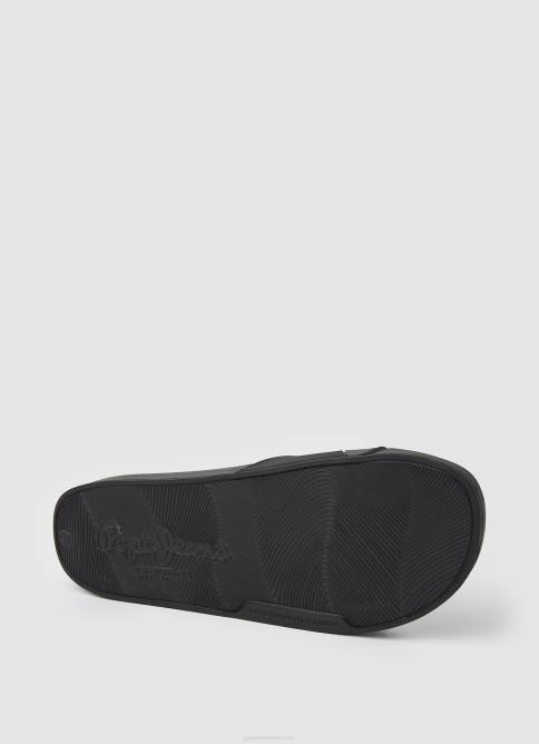 negro chanclas de playa con textura deslizante Pepe Jeans 06X41263 hombres - Imagen 5