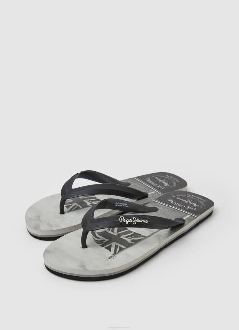 negro chanclas de playa de mar de ballenas Pepe Jeans 06X41262 hombres - Imagen 3