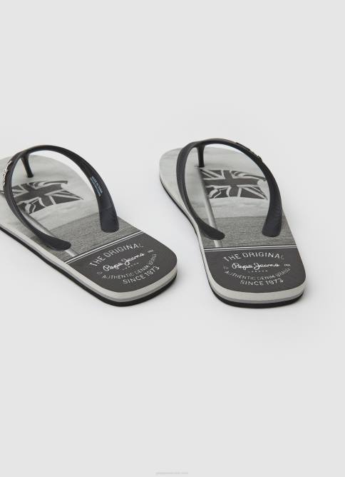 negro chanclas de playa de mar de ballenas Pepe Jeans 06X41262 hombres - Imagen 4