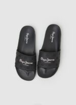 negro chanclas de playa slider lisas Pepe Jeans 06X4690 mujer - Imagen 2