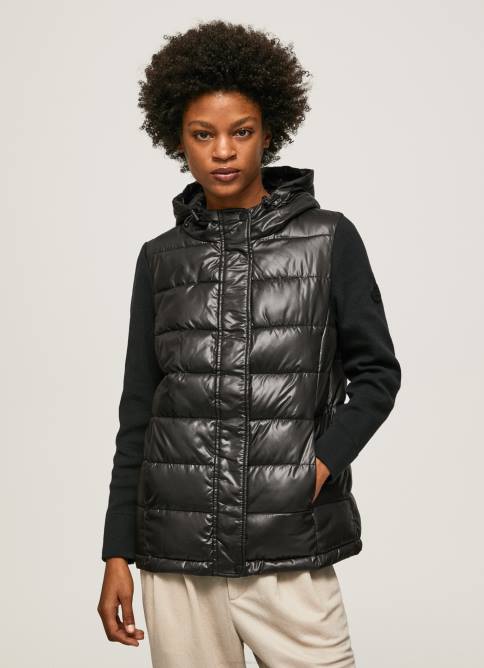 negro_chaqueta_acolchada_con_acabado_mate_pepe_jeans_06x4121_mujer.jpg negro chaqueta acolchada con acabado mate Pepe Jeans 06X4121 mujer - Imagen 1