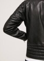 negro chaqueta biker de piel de cordero Pepe Jeans 06X4835 hombres - Imagen 4
