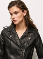 negro chaqueta motera con hombreras hombreras Pepe Jeans 06X4116 mujer - Imagen 3