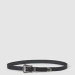 negro cinturón fino de cuero Pepe Jeans 06X4759 mujer