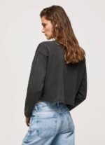 negro lavado camiseta estampada de manga larga Pepe Jeans 06X4427 mujer - Imagen 4