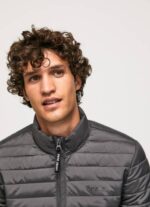 negro lavado chaqueta acolchada Pepe Jeans 06X4839 hombres - Imagen 3