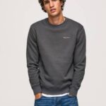 negro lavado jersey con estampado fotográfico Pepe Jeans 06X4885 hombres