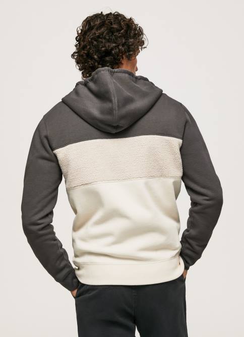 negro lavado jersey de algodón con cremallera Pepe Jeans 06X4892 hombres - Imagen 4