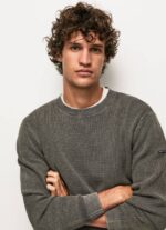 negro lavado jersey de punto gofrado Pepe Jeans 06X4854 hombres - Imagen 3