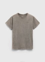 negro lavado playera con logo estampado Pepe Jeans 06X4927 hombres - Imagen 5