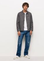 negro lavado sobrecamisa de sarga con corte holgado Pepe Jeans 06X41047 hombres - Imagen 2