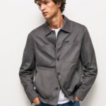 negro lavado sobrecamisa de sarga con corte holgado Pepe Jeans 06X41047 hombres