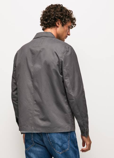 negro lavado sobrecamisa de sarga con corte holgado Pepe Jeans 06X41047 hombres - Imagen 4
