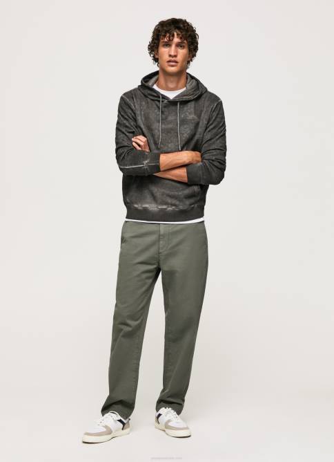negro lavado suéter con bandana de algodón Pepe Jeans 06X4893 hombres - Imagen 2