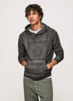 negro lavado suéter con bandana de algodón Pepe Jeans 06X4893 hombres