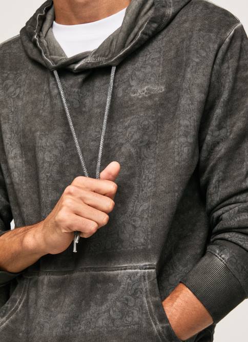 negro lavado suéter con bandana de algodón Pepe Jeans 06X4893 hombres - Imagen 3