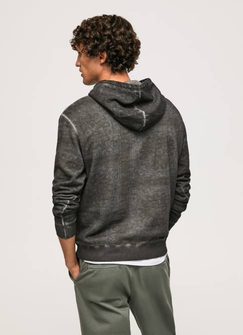 negro lavado suéter con bandana de algodón Pepe Jeans 06X4893 hombres - Imagen 4