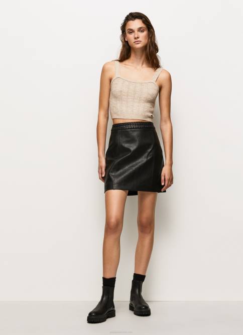 negro_minifalda_con_cremallera_pepe_jeans_06x4484_mujer.jpg negro minifalda con cremallera Pepe Jeans 06X4484 mujer - Imagen 1