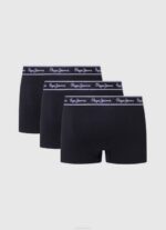 negro Pack de 3 bóxers de algodón elástico Pepe Jeans 06X41161 hombres - Imagen 2