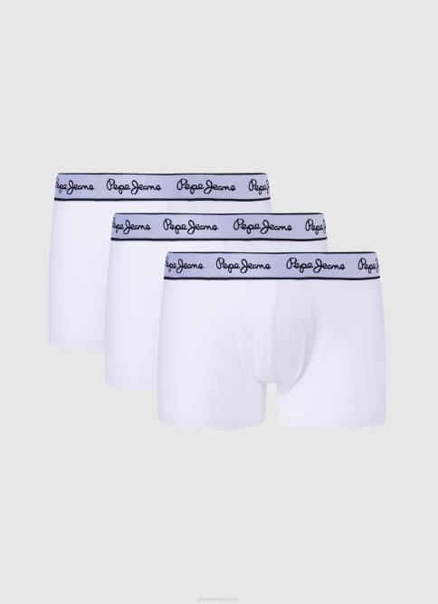negro Pack de 3 bóxers de algodón elástico Pepe Jeans 06X41161 hombres - Imagen 4