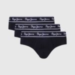 negro Pack de 3 braguitas de algodón elástico Pepe Jeans 06X41158 hombres