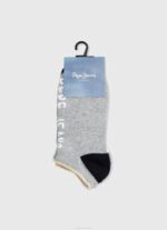 negro Pack de 3 calcetines tobilleros Pepe Jeans 06X41147 hombres - Imagen 3