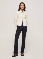 negro pantalones pitillo acampanados Pepe Jeans 06X4294 mujer