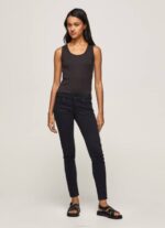 negro pantalones pitillo clásicos Pepe Jeans 06X4297 mujer