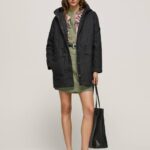negro parka con chaqueta interior Pepe Jeans 06X4139 mujer