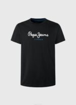negro playera con logo estampado Pepe Jeans 06X41000 hombres - Imagen 5