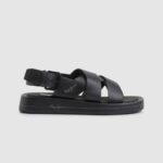 negro sandalias de cuña de verano Pepe Jeans 06X4651 mujer