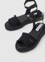 negro sandalias kate de tela con cuña Pepe Jeans 06X4671 mujer - Imagen 3