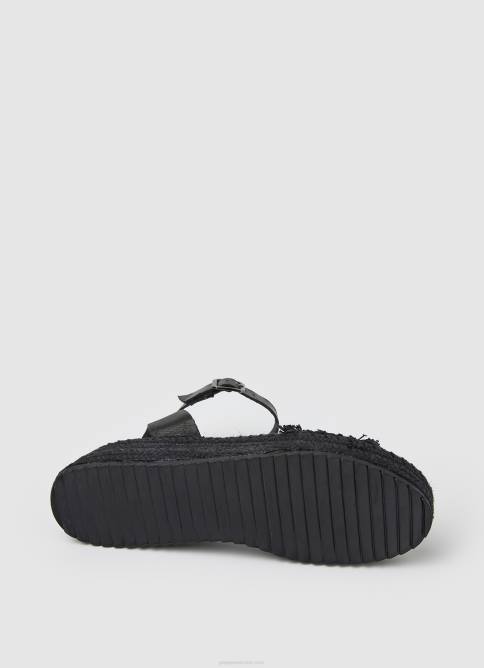 negro sandalias kate de tela con cuña Pepe Jeans 06X4671 mujer - Imagen 5
