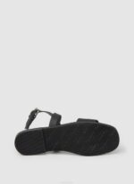 negro sandalias planas Irma Log de piel Pepe Jeans 06X4661 mujer - Imagen 5