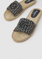 negro sandalias siva de yute con jacquard Pepe Jeans 06X4683 mujer - Imagen 3