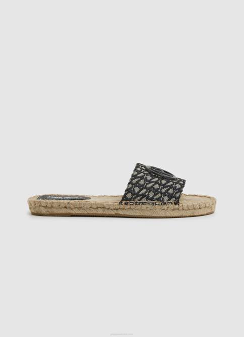 negro sandalias siva de yute con jacquard Pepe Jeans 06X4683 mujer - Imagen 1